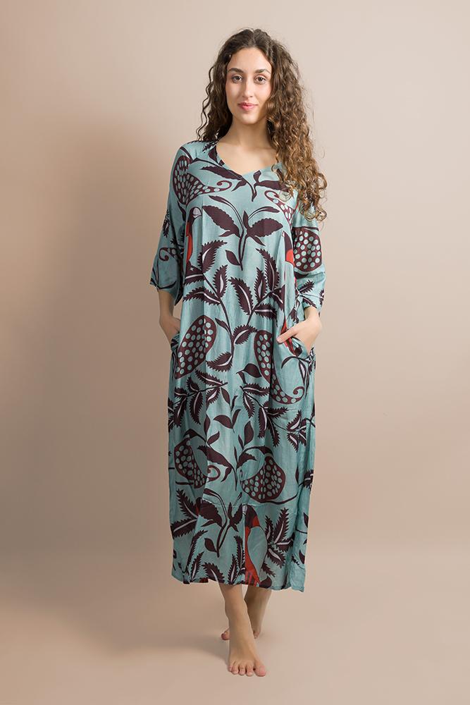 ABITO Donna PAHIESA   LUNGO Azzurro