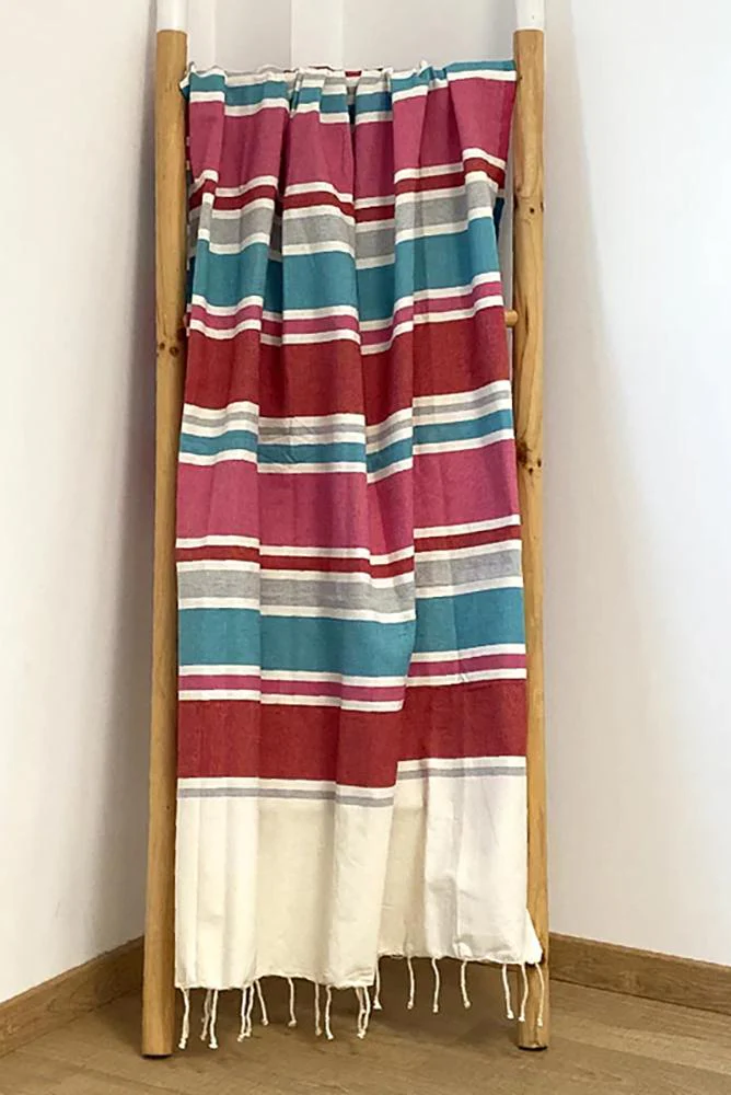 TELO MARE UNISEX COMPTOIR DE LA PLAGE COTONE   Azzurro