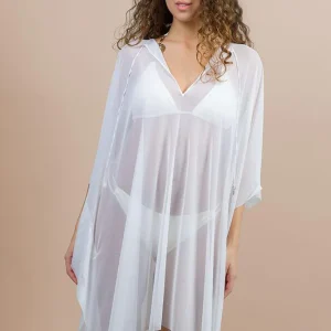 KAFTANO Donna FISICO   CORTO Bianco