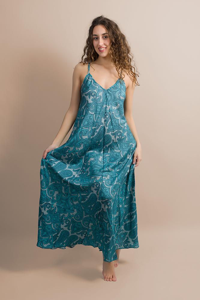 ABITO Donna PAHIESA   LUNGO Azzurro