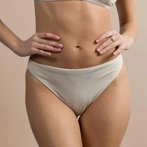 MIX SLIP Donna BE BEACH   slip regolare Avorio lurex