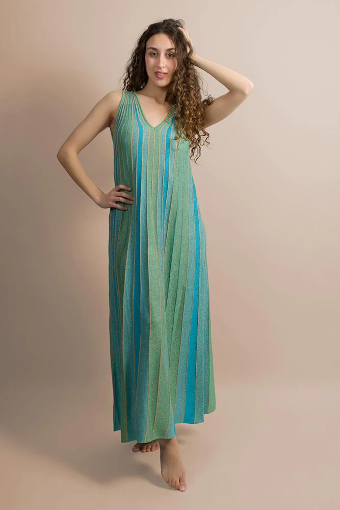 ABITO Donna AGGEL   LUNGO Azzurro