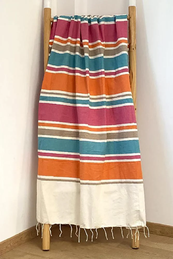 TELO MARE UNISEX COMPTOIR DE LA PLAGE COTONE   Rosa