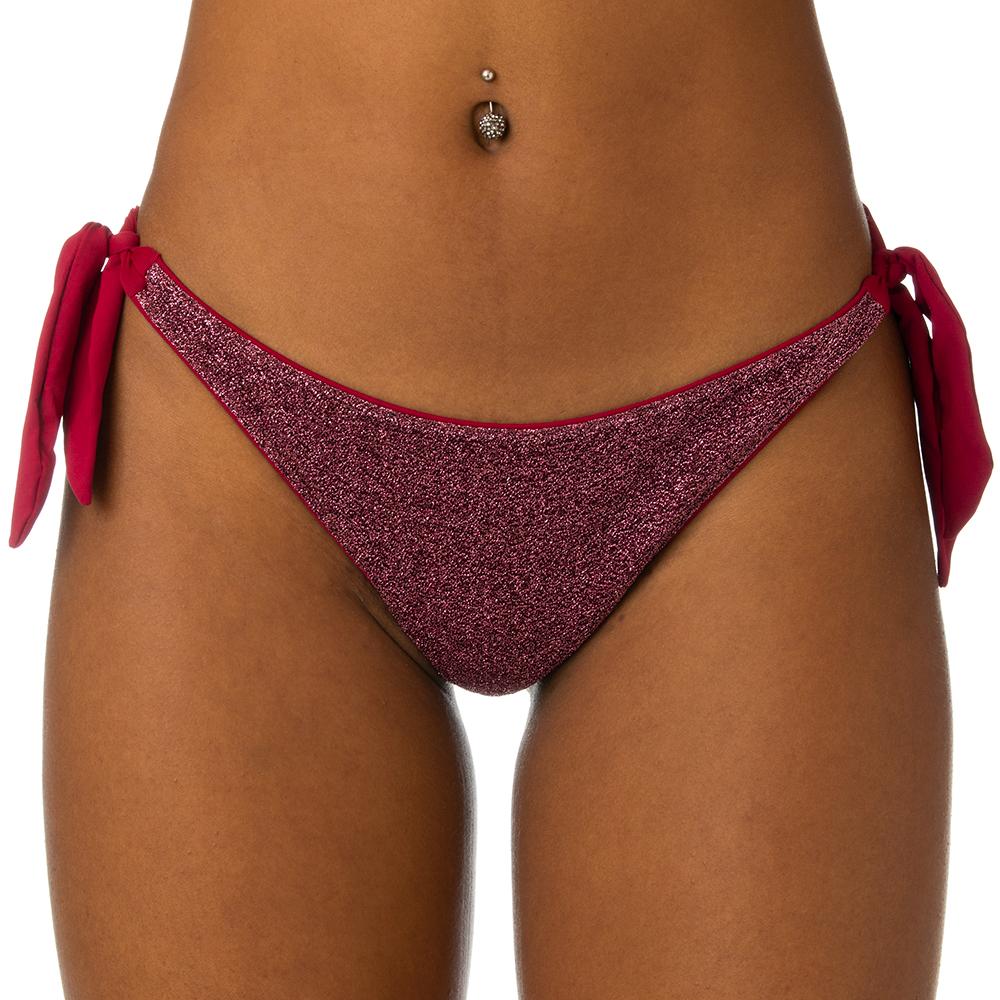 MIX SLIP Donna BE BEACH   slip con fiocchi Bordeaux