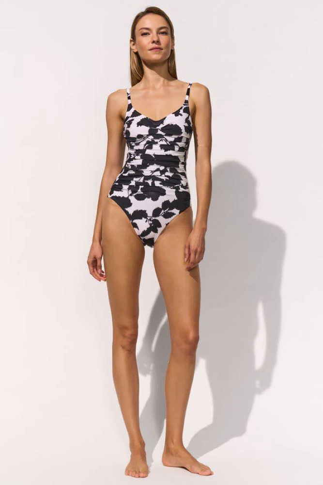 INTERO Donna MARYAN MEHLHORN con ferretto Coppa C slip coprente Bianco/nero
