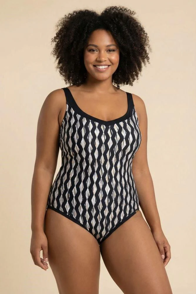 INTERO Donna CHARMLINE Imbottito Coppa C slip coprente Nero