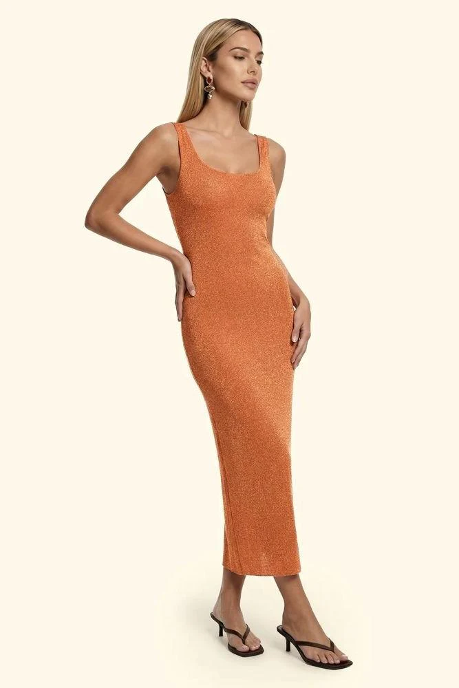 ABITO Donna FXXK   LUNGO Arancio