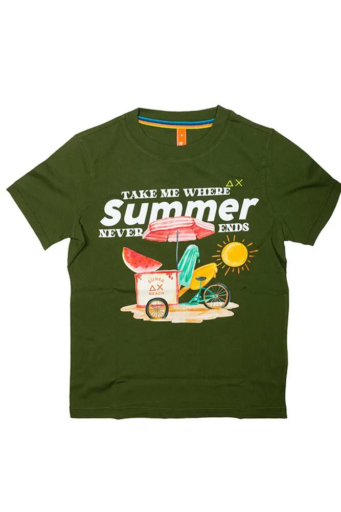 MAGLIA Bambino SUN 68 T-SHIRT   Verde