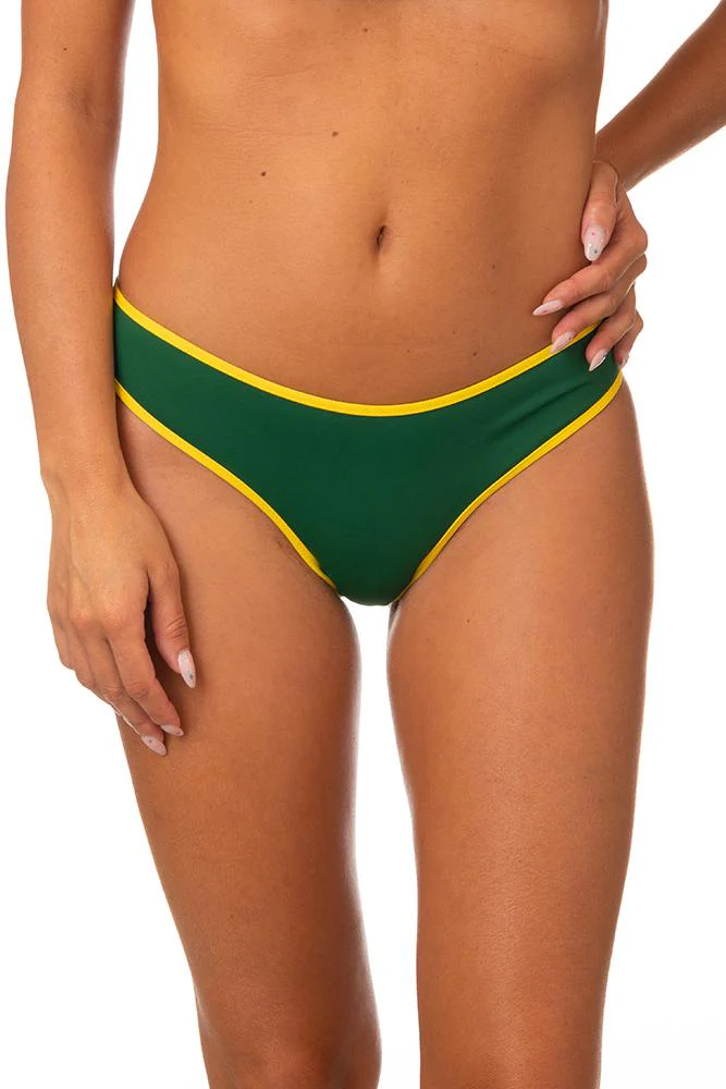 MIX SLIP Donna BE BEACH   slip brasiliana Verde/giallo