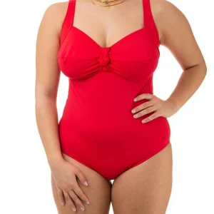 INTERO Donna BERNE' senza Imbottitura Coppa F slip coprente Rosso