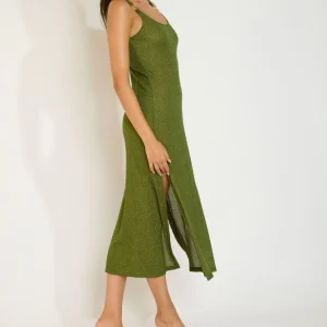 ABITO Donna BANANA MOON   LUNGO Verde