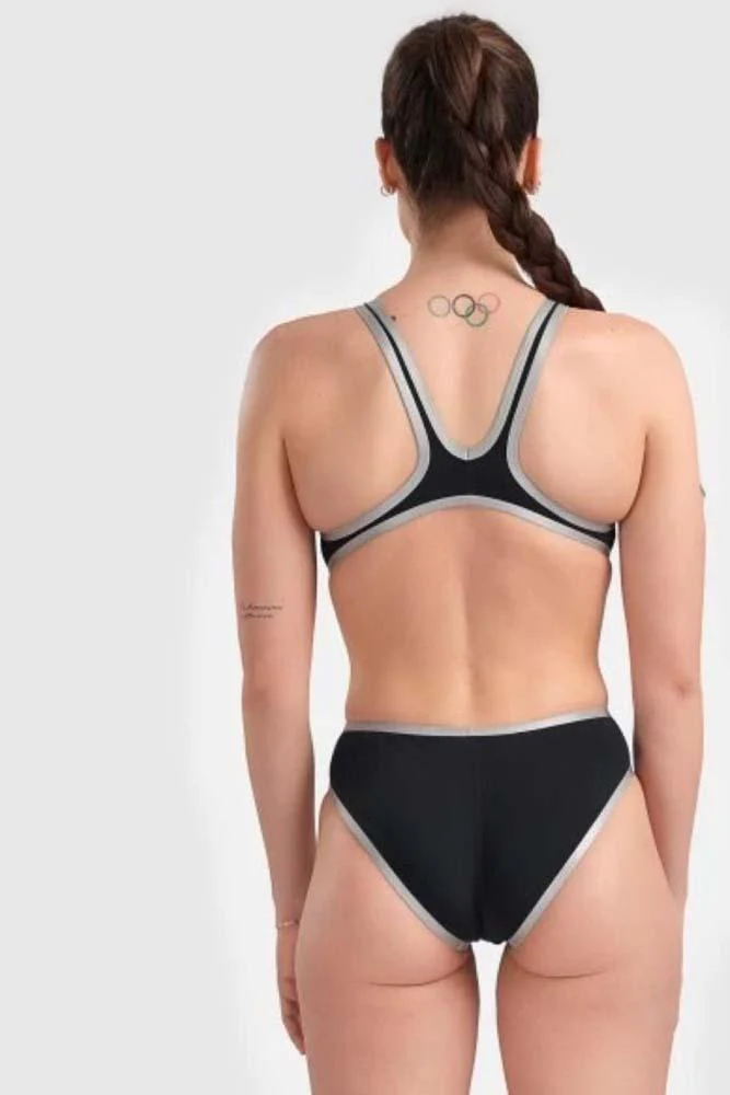 INTERO Donna ARENA TRIKINI slip coprente Nero/argento - immagine 3