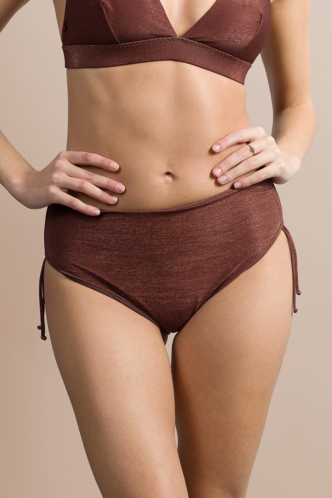 MIX SLIP Donna BE BEACH   slip coprente Marrone lurex
