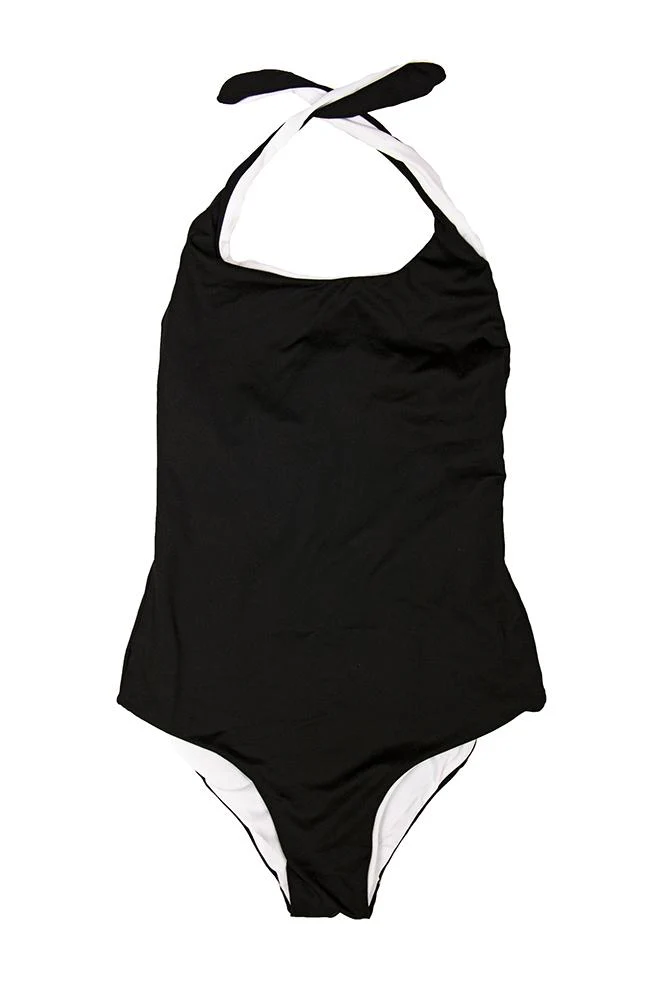 INTERO BAMBINA BE BEACH senza Imbottitura   Nero/bianco