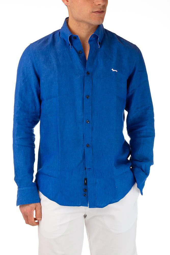 MAGLIA Uomo HARMONT E BLAINE CAMICIA   Azzurro