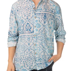 MAGLIA Uomo TOOCO CAMICIA   Bianco/azzurro
