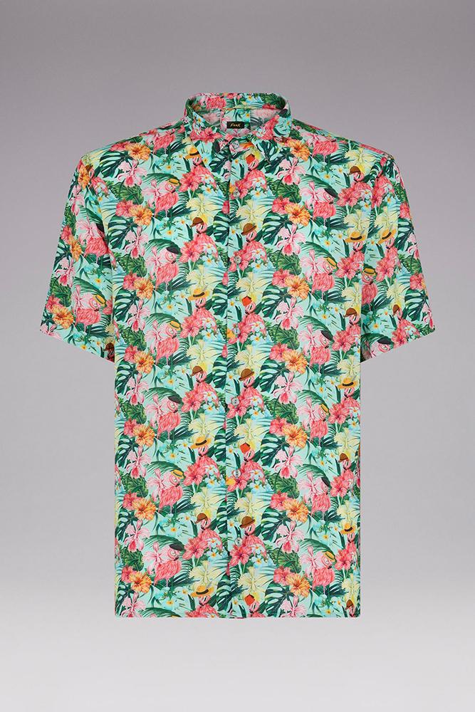 MAGLIA Uomo FXXK CAMICIA   Azzurro fantasia