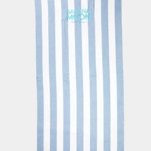 TELO MARE UNISEX BANANA MOON COTONE   Bianco/blu