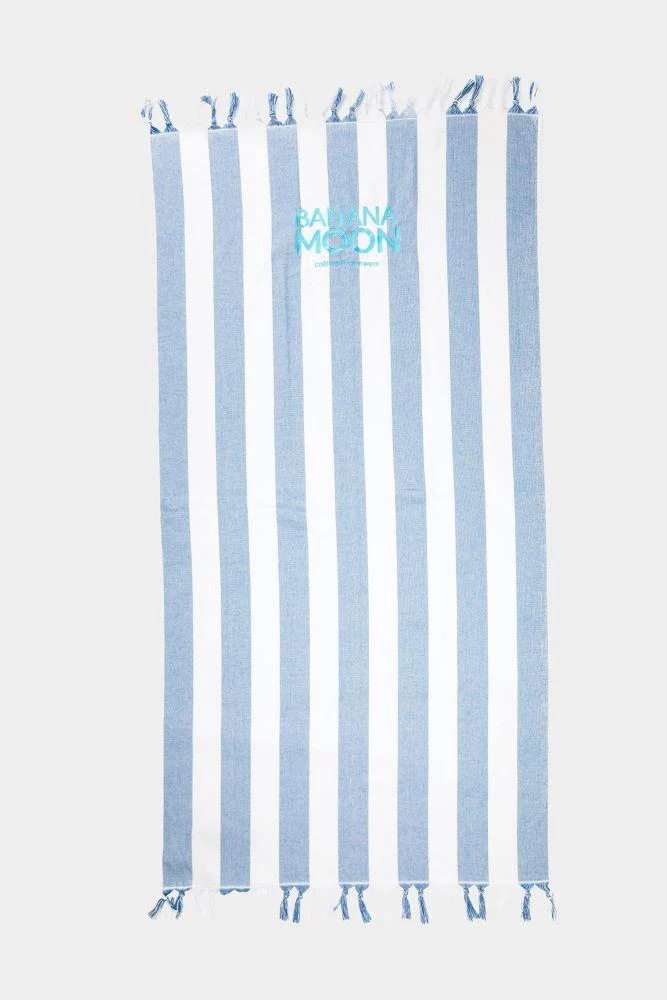 TELO MARE UNISEX BANANA MOON COTONE   Bianco/blu