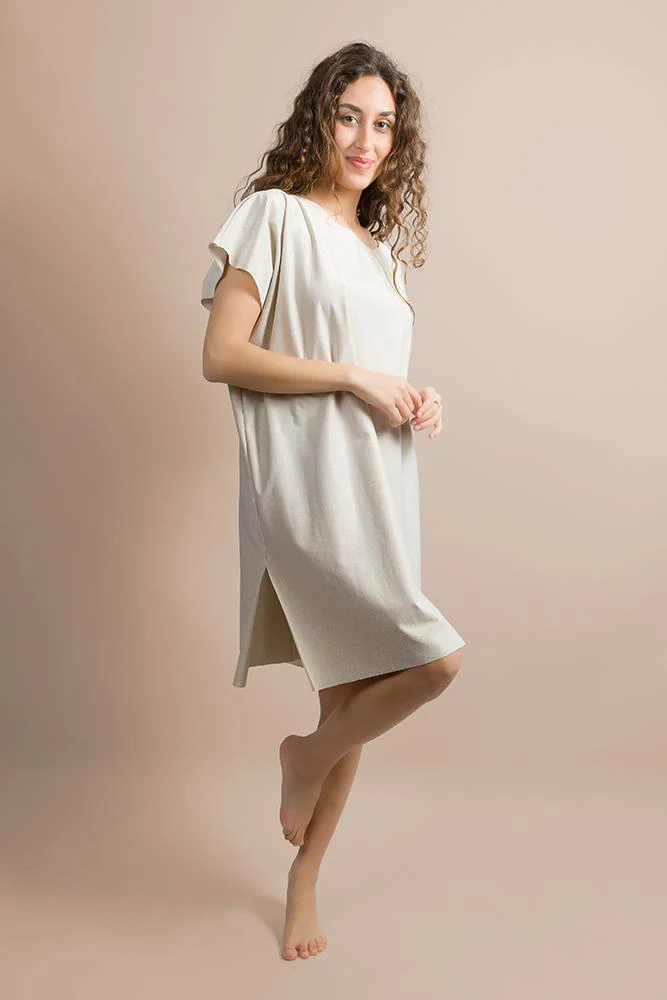 KAFTANO Donna BE BEACH   CORTO Avorio lurex